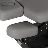 Sillon Relax Elektrische SPA-Liege – Grau, Untergestell Schwarz · Armablage