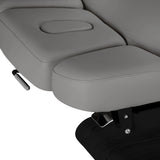 Sillon Relax Elektrische SPA-Liege – Grau, Untergestell Schwarz · Kopfstütze