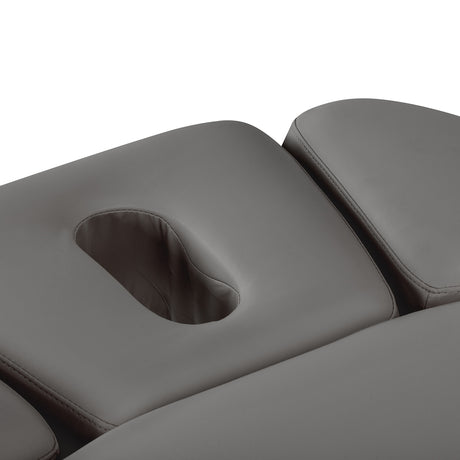 Sillon Relax Elektrische SPA-Liege – Grau, Untergestell Schwarz · Gesichtsöffnung