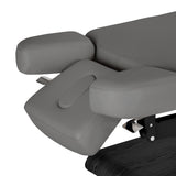 Sillon Relax Elektrische SPA-Liege – Grau, Untergestell Schwarz · Seitliche Kopfstützenteile