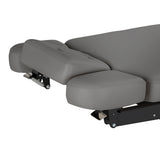 Sillon Relax Elektrische SPA-Liege – Grau, Untergestell Schwarz · Seitliche Kopfstützenteile