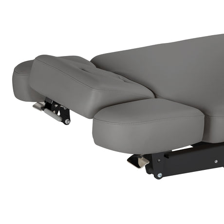 Sillon Relax Elektrische SPA-Liege – Grau, Untergestell Schwarz · Seitliche Kopfstützenteile
