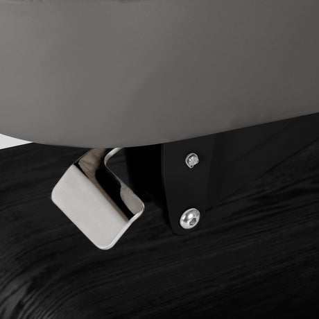 Sillon Relax Elektrische SPA-Liege – Grau, Untergestell Schwarz · Befestigungsdetail