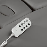 Sillon Relax Elektrische SPA-Liege – Grau, Untergestell Schwarz · Fernbedienung