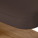 Sillon Relax · dunkelbraun / hellbraun · Naht am Bezugrand