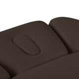Sillon Relax · dunkelbraun / hellbraun · Kopfstütze und Gesichtsöffnung