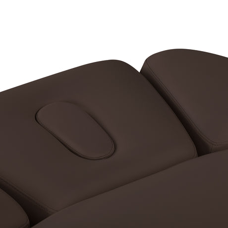 Sillon Relax · dunkelbraun / hellbraun · Kopfstütze und Gesichtsöffnung