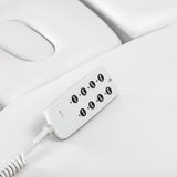 Sillon Relax · weiß / hellbraun · Handbedienung