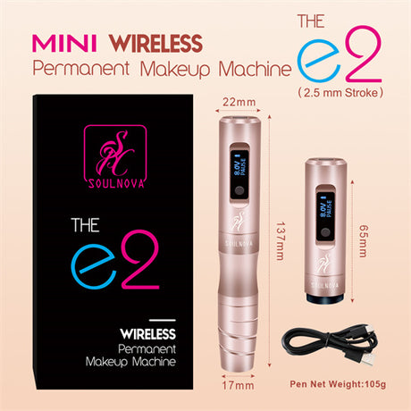 SOULNOVA E2 Mini Wireless PMU Machine Pen 2.5mm Grey - BVShop
