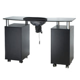Manicure Table + HoodBD-3453+P BLACK - BVShop