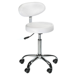 Taboret kosmetyczny z opar. BD-9934 white - BVShop