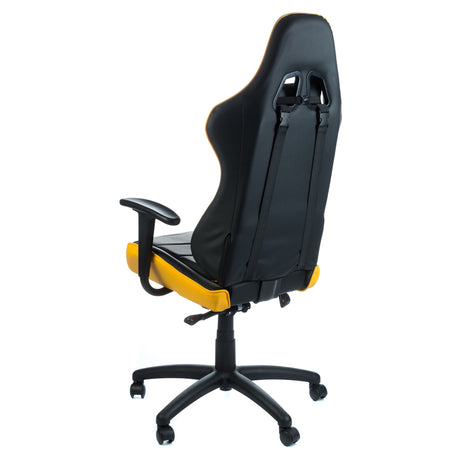 4-Fotel gamingowy RACER CorpoComfort BX-3700 Żółty-4