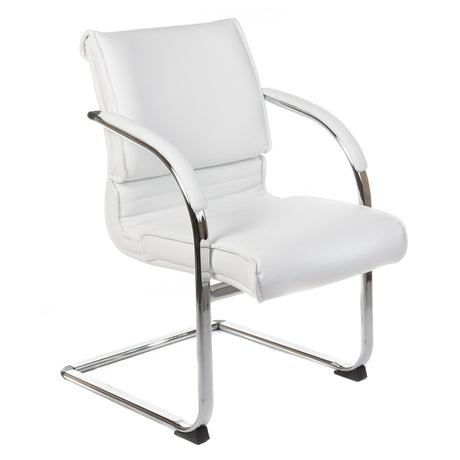 Fotel konferencyjny CorpoComfort BX-3339B White - BVShop