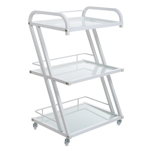 Beauty System Cosmetic Cabinet BD-6005 with mirrored doors and organized interior for makeup and skincare storage.