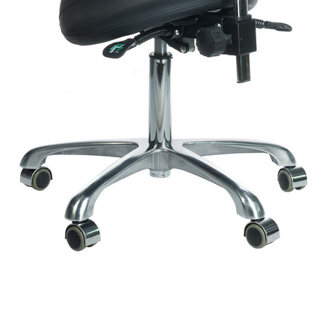 Cosmetic Stool with Backrest BY-3004 black - BVShop