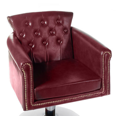 ALBERTO BH-8038 wine red Hairdressing Chair - BVShop