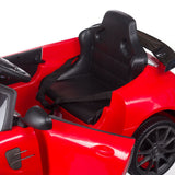 Children's red Mercedes hairdressing chair by Beauty System, featuring a vibrant red design and child-friendly size for salon use.