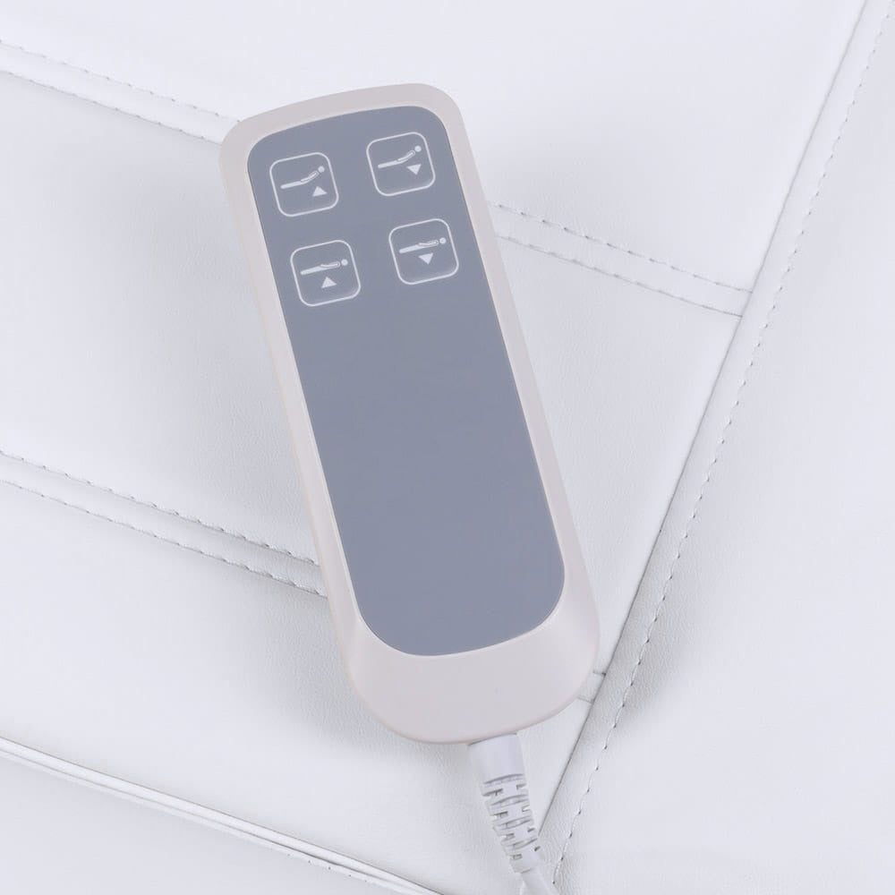 Fotel kosmetyczny elektryczny LUX BW-273B-2 White - BVShop