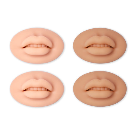 Swiss Color 3D Practice Lip Soft Silicone Light/Dark Set 4pcs - BVShop