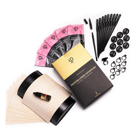 PhiAcademy Microblading Advanced Latex Training Kit on a light background