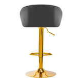 4Rico Bar Hocker QS-B16G velvet gray - BVShop