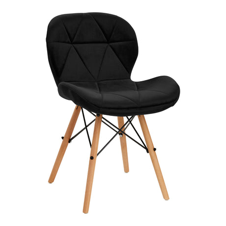 4Rico Cosmetic chair QS-186 black velvet - BVShop