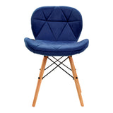 4Rico Cosmetic chair QS-186 navy velvet - BVShop