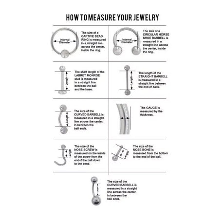 How to measure jewelry - BVShop