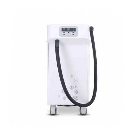 Cooling machine for laser tattoo and PMU pigment removal procedures