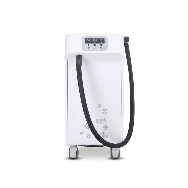 Cooling machine for laser tattoo and PMU pigment removal procedures