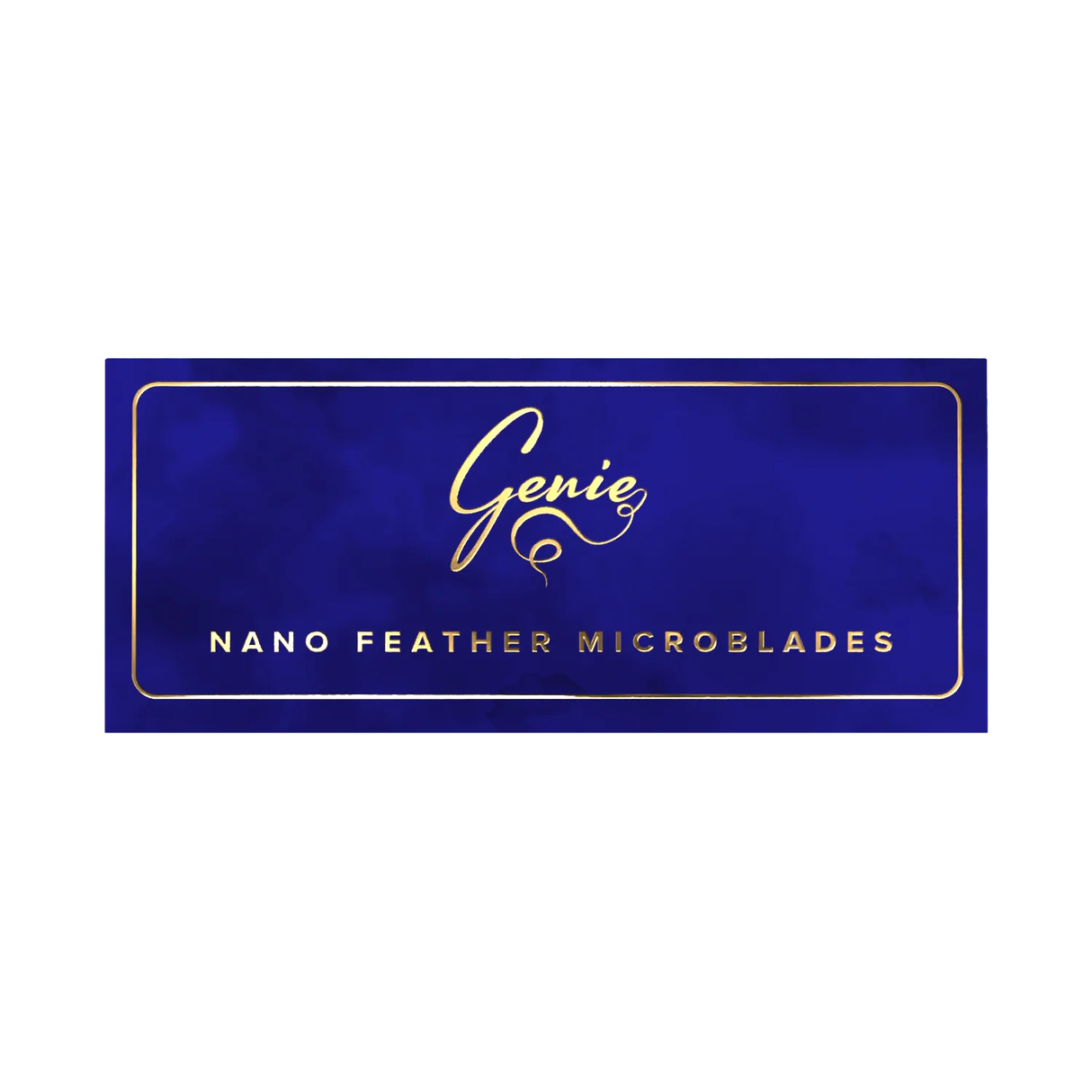 Brow Daddy Genie Nano Feather Microblades in a box of 25, showcasing fine microblading blades for eyebrow tattooing.