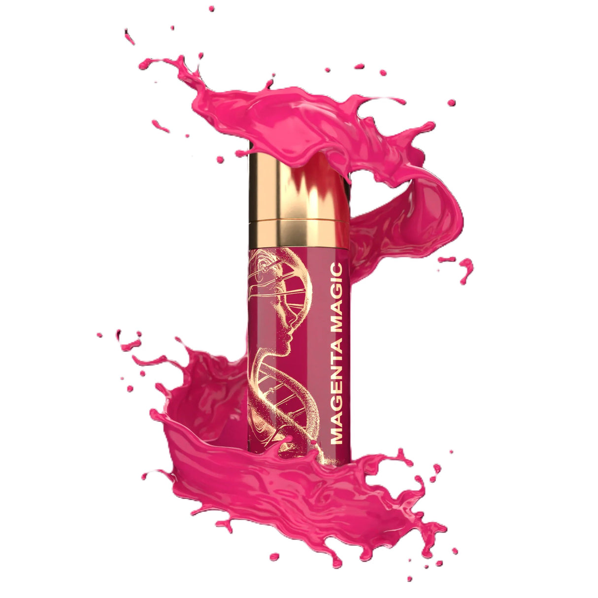 BROW DADDY × DNA Pigments Gold Kollektion Lippen Magenta Magie