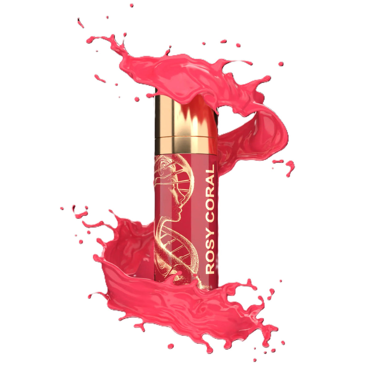 BROW DADDY × DNA Pigments Gold Kollektion Lippen Rosy Coral