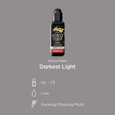 Kuro Sumi Imperial Tattoo Ink Dunkelstes Licht 44ml