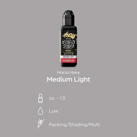 Kuro Sumi Imperial Tattoo Ink Medium Light 44ml