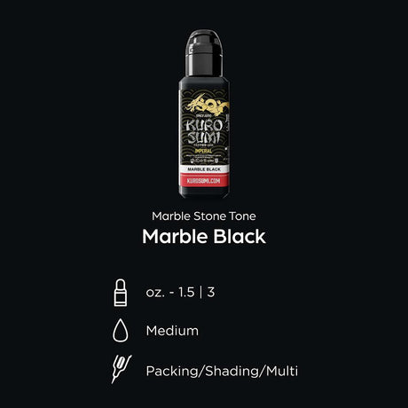 Kuro Sumi Imperial Tattoo Ink Marmor Schwarz 44ml
