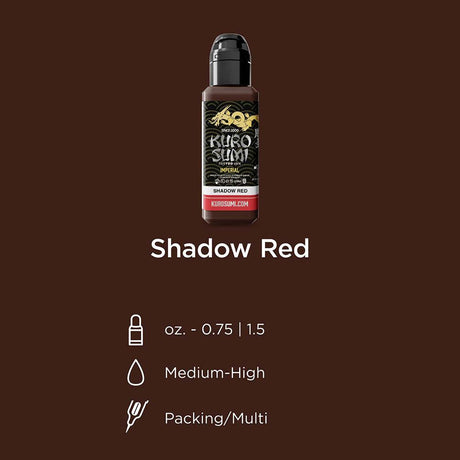 Kuro Sumi Imperial Tattoo Ink Schatten Rot