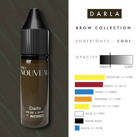 Pro Nouveau Augenbrauenpigmente von Intenze Darla 15ml