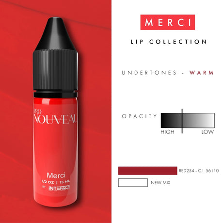 Pro Nouveau Lippenpigmente von Intenze Merci 15ml
