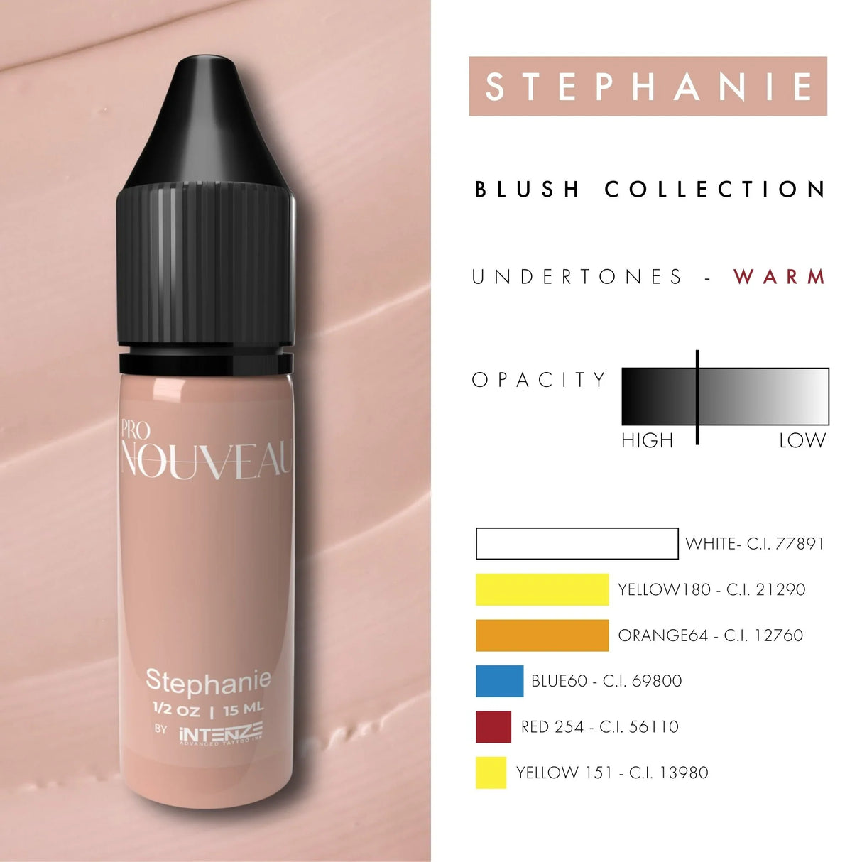 Pro Nouveau Rouge à Lèvres Pigmente von Intenze Stephanie 15ml