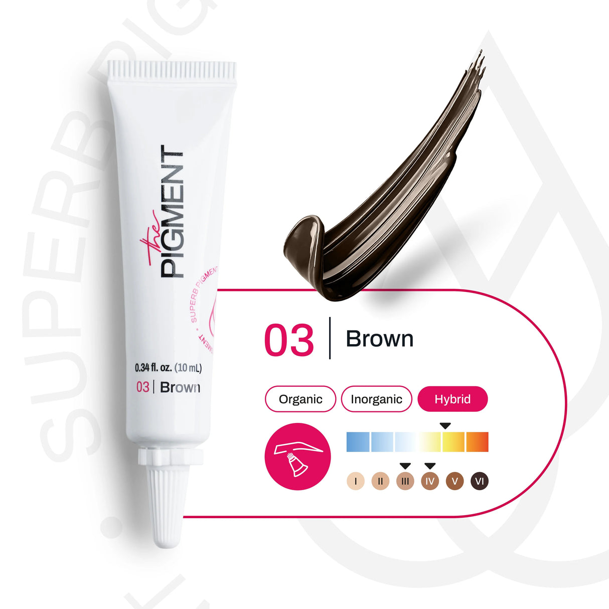 The Pigment Microblading Brown 3 Pigment 10ml