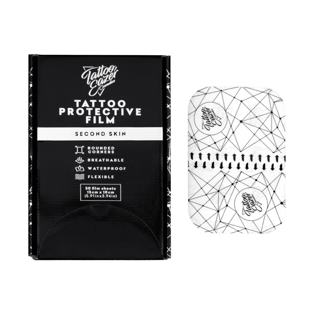 Tattoo Eazer Second Skin Protective Film 10 × 15cm (50 Sheets) - BVShop