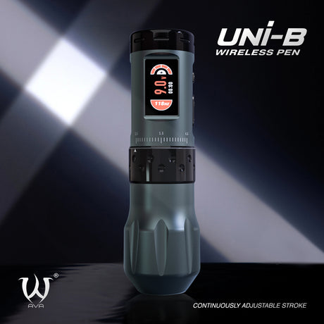 AVA UNI-B Wireless Tattoo Pen Machine Grey - BVShop