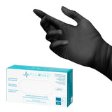 All4med disposable diagnostic nitrile gloves black M 10x100 pieces - BVShop
