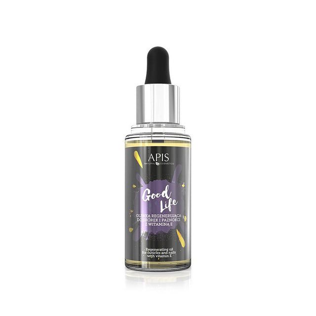 Apis good life regenerating oil for cuticles and nails with vitamin E, 30 ml - BVShop