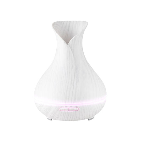 Aroma diffuser air humidifier spa 15 white wood 550 ml + timer - BVShop