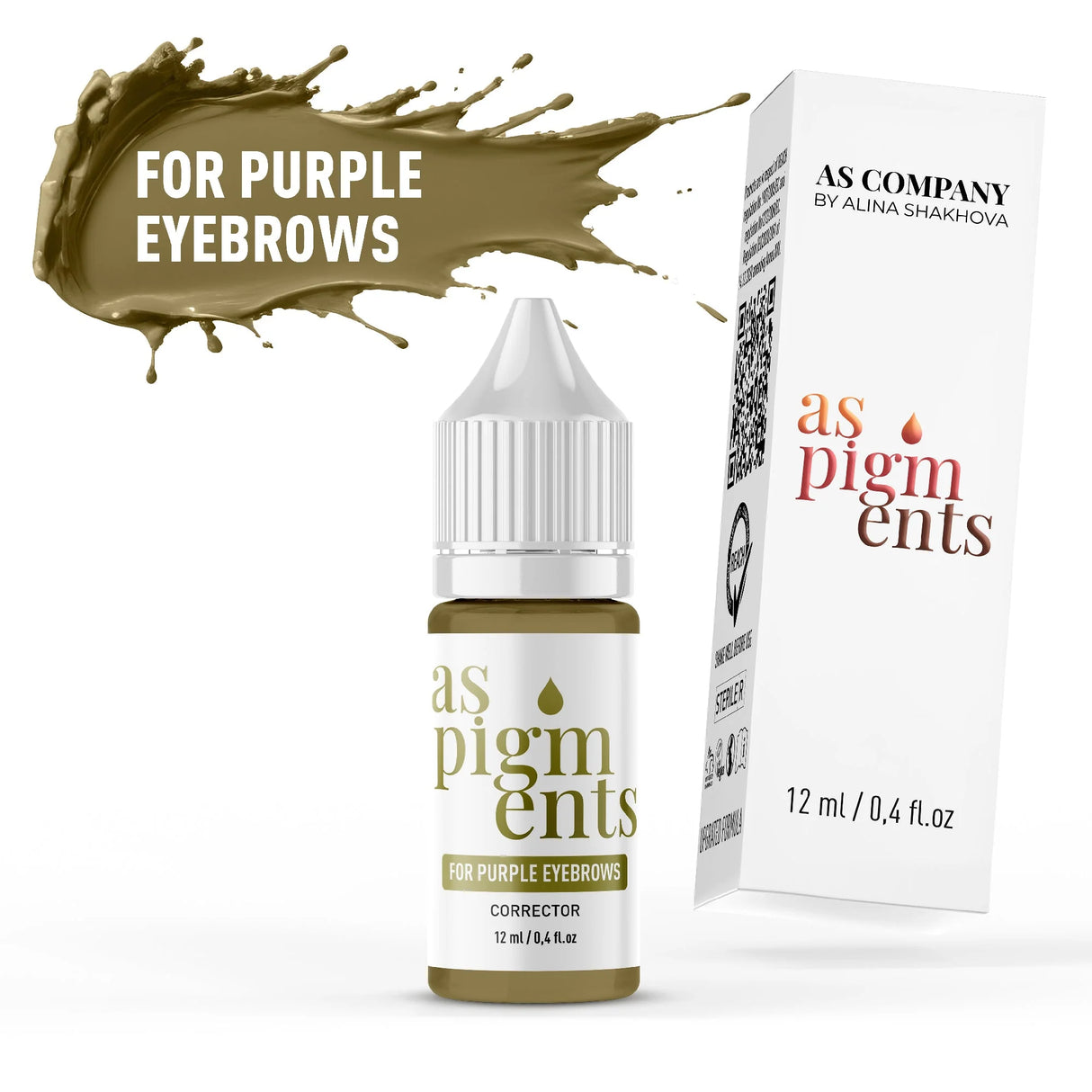 AS COMPANY Für Lila Augenbrauen / Korrektor (AS Pigmente) 6/12ml