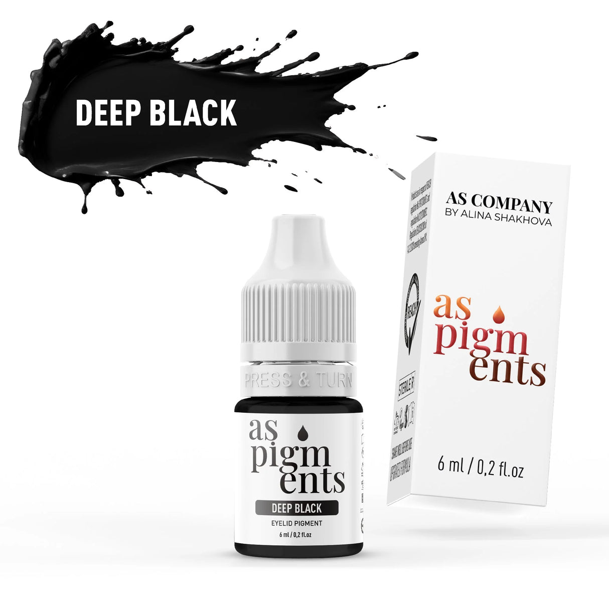 AS COMPANY Tiefschwarz (AS Pigmente) 6/12ml