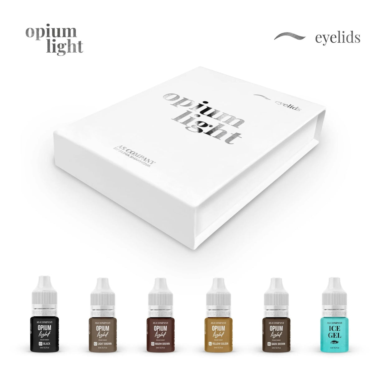 AS COMPANY Hybrid Augenlidsatz (Opium Light) 6 Stk./6ml