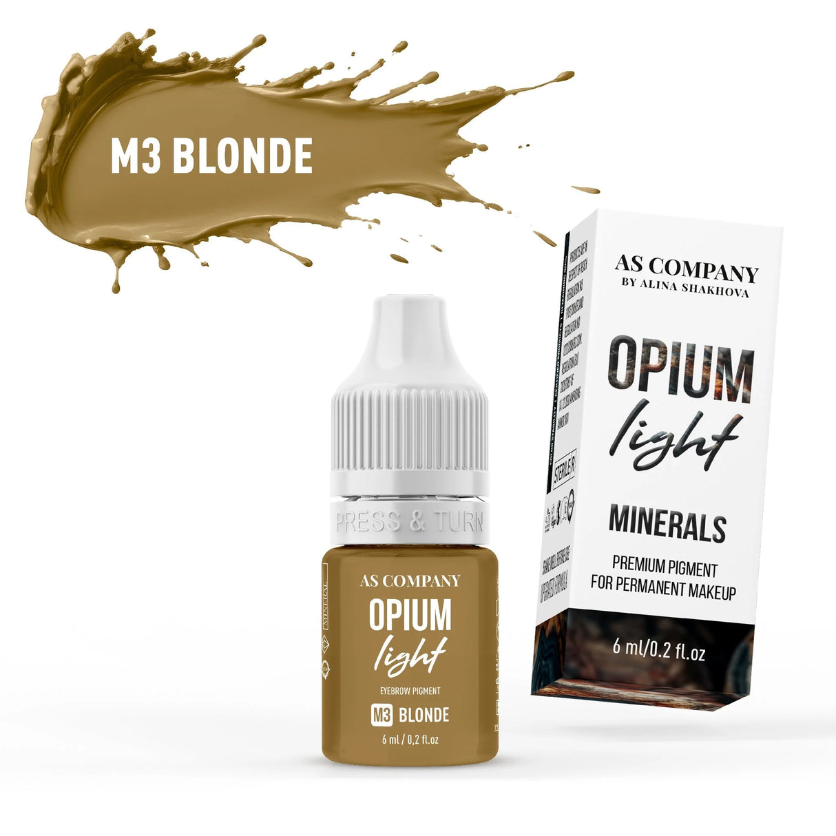 AS COMPANY Mineral Augenbrauen Set (Opium Light) 6pcs/6ml